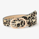 Leopard Everyday D Ring Belts