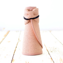 Blush Foldable Wide Brim Bow Visor