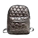 Pewter Jade Metallic Puffer Backpack