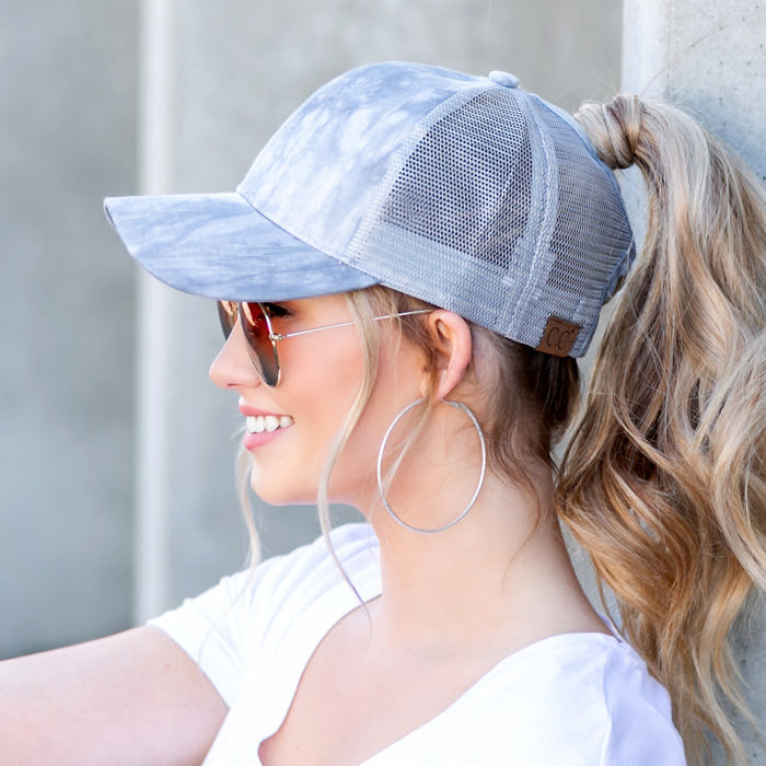 CC Tie Dye Ponytail Caps Hats