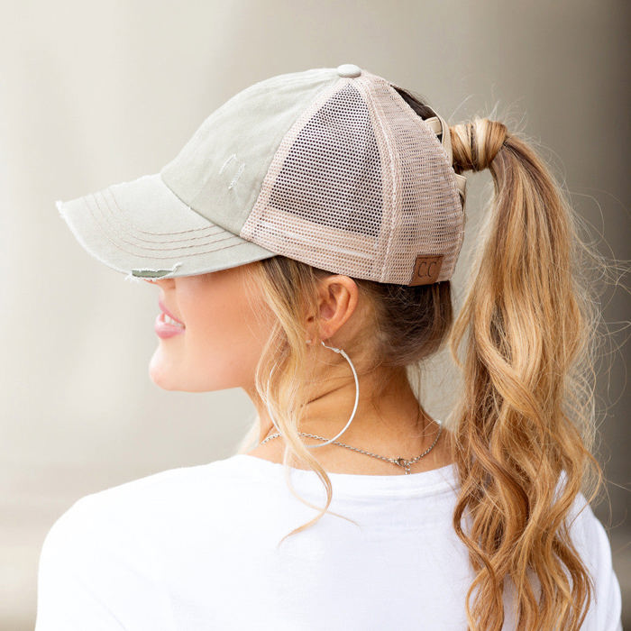 CC Criss-Cross Ponytail Caps Hat