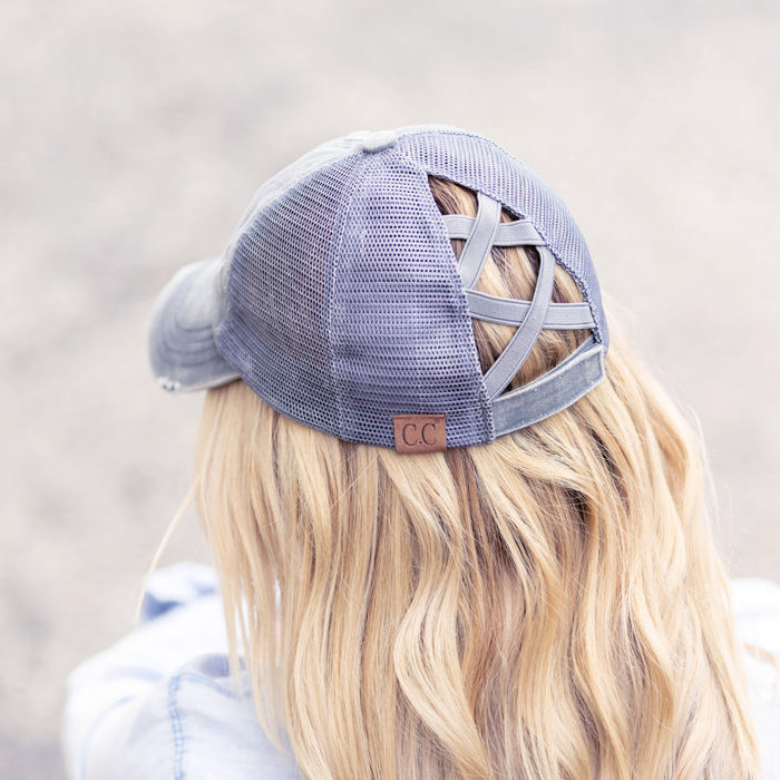 CC Criss-Cross Ponytail Caps Hat