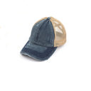 Navy CC Criss-Cross Ponytail Caps Hat