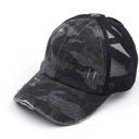 Black Camo CC Criss-Cross Ponytail Caps Hat