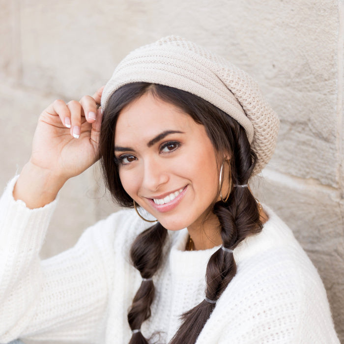 Waffle Weave Slouchy Beanie
