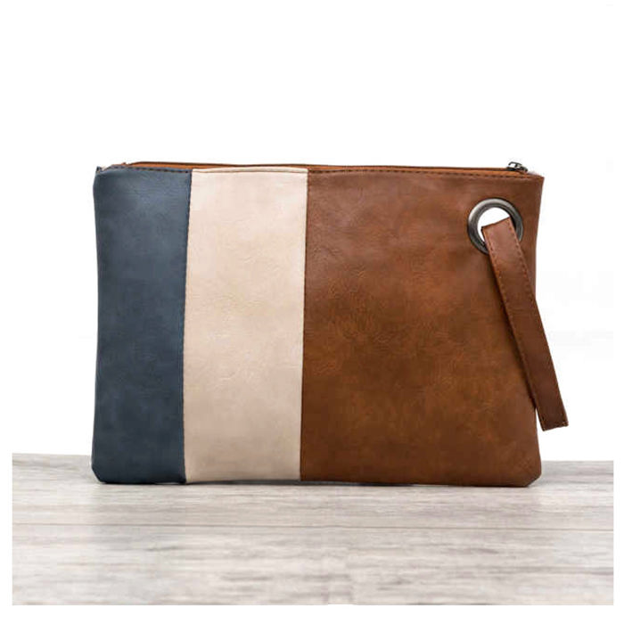 Oversize Everyday Color Block Clutch