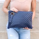  Quilted Wristlet Clutch