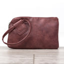 Plum Wristlet Mini Clutch