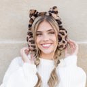 Tan Animal Print Ear Muffs