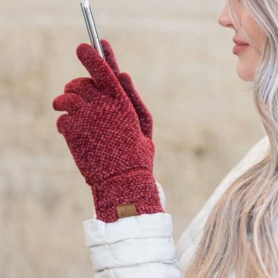 C.C� Chenille Touch Gloves
