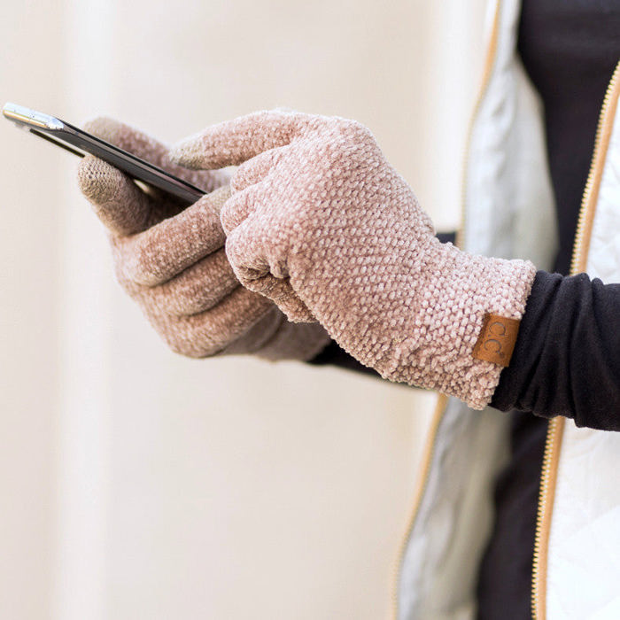 C.C� Chenille Touch Gloves
