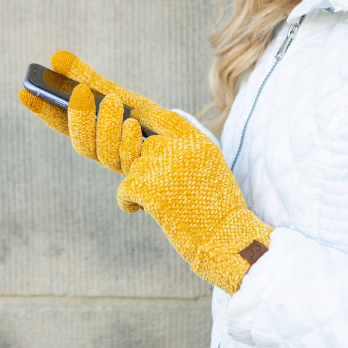 C.C� Chenille Touch Gloves