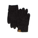 Black C.C� Chenille Touch Gloves