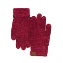 Burgundy C.C� Chenille Touch Gloves