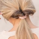  Boho Feather Bun Cuff