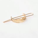 Gold Boho Feather Bun Cuff