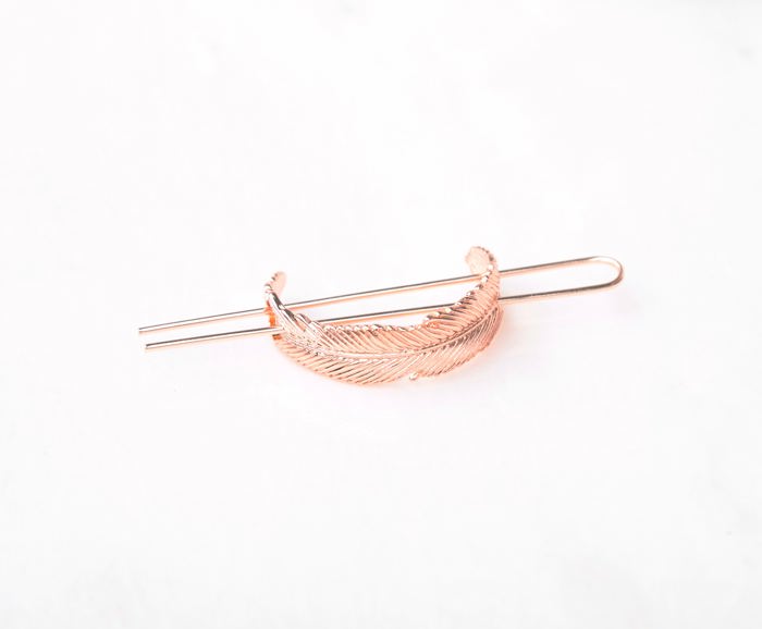 Boho Feather Bun Cuff