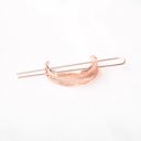Rose Gold Boho Feather Bun Cuff