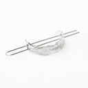 Silver Boho Feather Bun Cuff