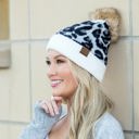  C.C� Leopard Beanie Hat