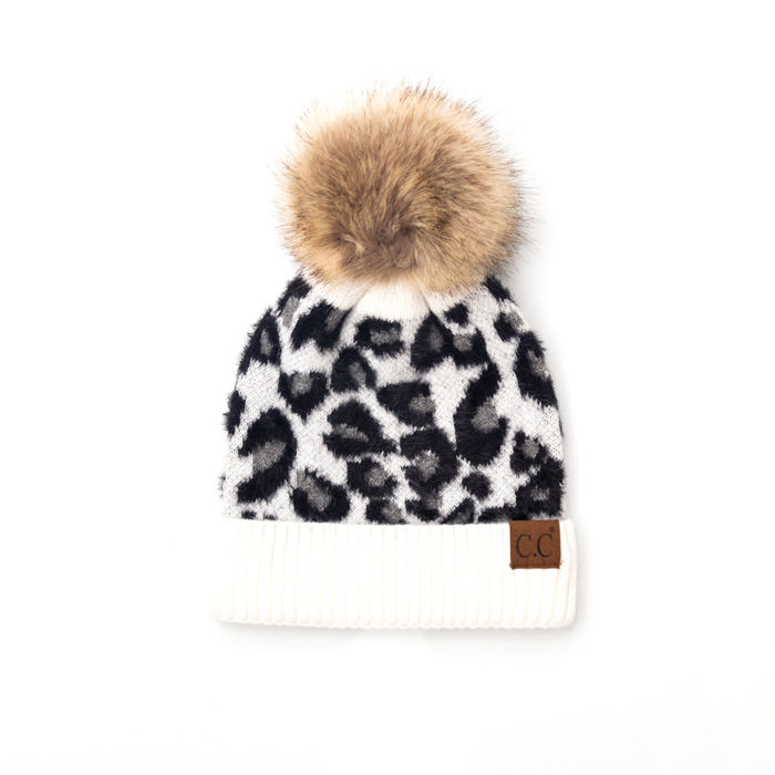 C.C� Leopard Beanie Hat