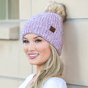  C.C� Cozy Marled Pom Beanie Hat