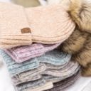  C.C� Cozy Marled Pom Beanie Hat