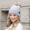 Dove Multi C.C� Cozy Marled Pom Beanie Hat