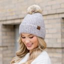 Iris Multi C.C� Cozy Marled Pom Beanie Hat