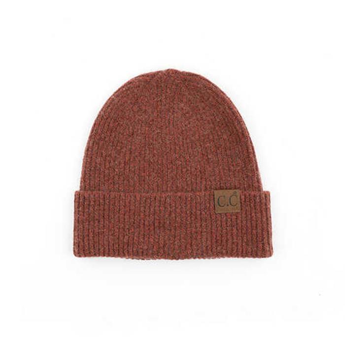C.C� Fine Yarn Cuff Beanie Hat
