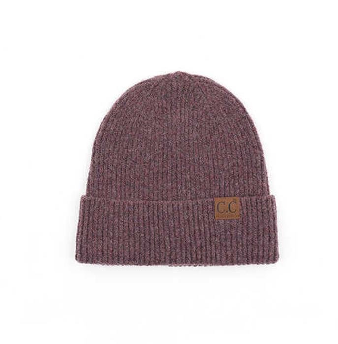 C.C� Fine Yarn Cuff Beanie Hat