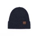 Navy C.C� Fine Yarn Cuff Beanie Hat