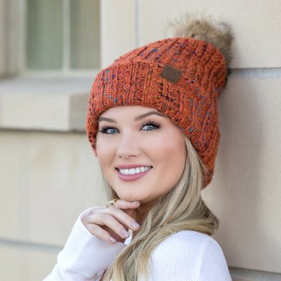 C.C� Confetti Pom Beanie Hat