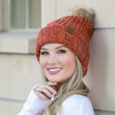  C.C� Confetti Pom Beanie Hat