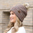  C.C� Confetti Pom Beanie Hat