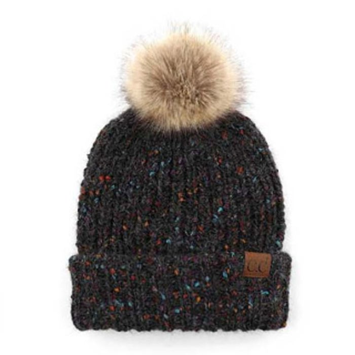 C.C� Confetti Pom Beanie Hat