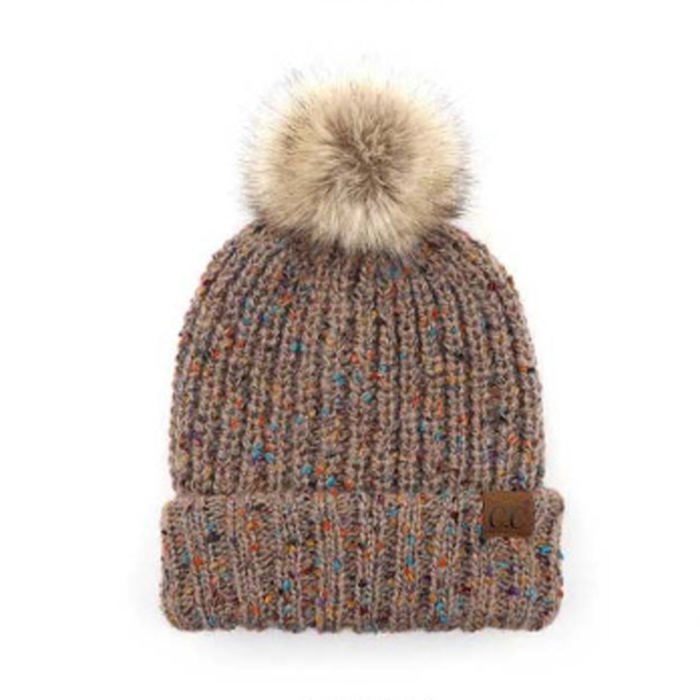 C.C� Confetti Pom Beanie Hat