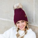  C.C� Honeycomb Pom Beanie Hat