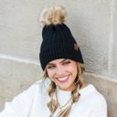  C.C� Honeycomb Pom Beanie Hat