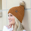 Golden-Camel C.C� Honeycomb Pom Beanie Hat