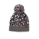 Lt Mel Gray C.C� Leopard Pom Beanie Hat