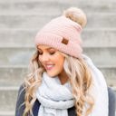  C.C� Ultra Soft Fur Pom Beanie Hat