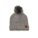 Lt Gray C.C� Ultra Soft Fur Pom Beanie Hat