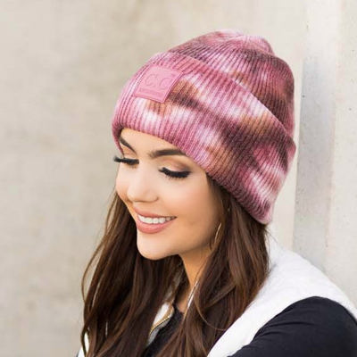 C.C� Tie Dye Boyfriend Beanie Hat