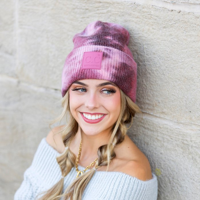 C.C� Tie Dye Boyfriend Beanie Hat