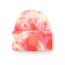 Orange/peach C.C� Tie Dye Boyfriend Beanie Hat