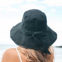 Black Bow Accent Cargo Hats