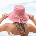 Blush Bow Accent Cargo Hats