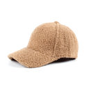 Light Camel Boucle Sherpa Boyfriend Ball Cap