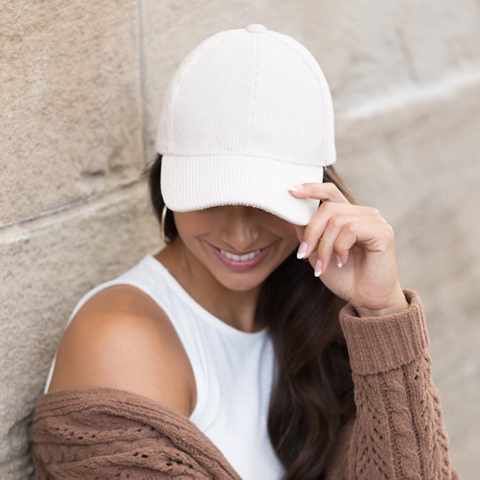 Corduroy Boyfriend Ball Cap Hat